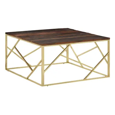 (gold, solid wood) vidaXL Coffee Table Hallway Accent End Table Console Centre Tea Side Table