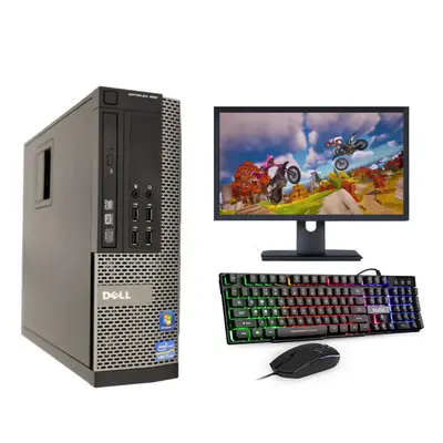 Fcs Fast Gaming Dell Bundle Tower Pc Full Set Computer System Intel I3 8Gb 1Tb Gt730