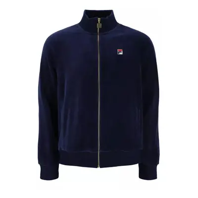 (NAVY, LARGE ) Fila Vintage Eccellent Funnel Neck TrackTop Jacket