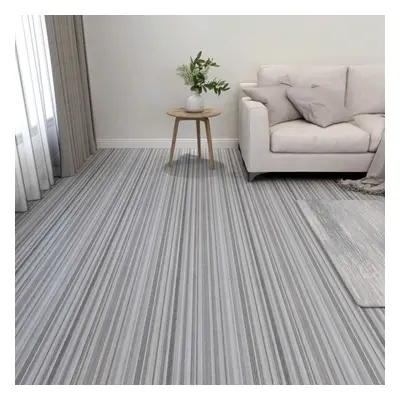 vidaXL 55x Self-adhesive Flooring Planks PVC 5.11 mÂ² Light Grey Laminate Floor