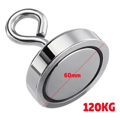 (60mm) 68KG D42mm or 120KG D60mm Neodymium Magnet Fishing Metal Sea River Treasure Recovery Magn