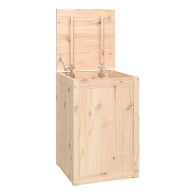 (brown) vidaXL Solid Wood Pine Laundry Box Bin Multi Colours 44x44x66 cm/88.5x44x66 cm