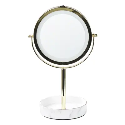 Makeup Mirror LED SAVOIE White-Gold