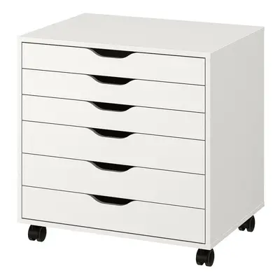 ALEX Drawer unit on castors, white 67x66 cm