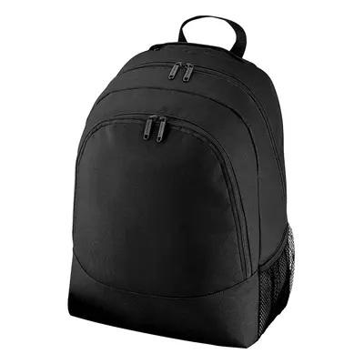 (One Size, Black) Bagbase Universal Multipurpose Backpack / Rucksack / Bag (18 Litres) (Pack of 