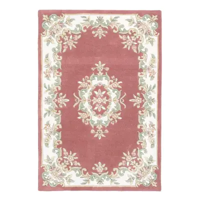 (PINK, Runner : x cm) Traditional Pure Wool Rugs Hall Runner Round Circle Half Moon Mat Small Ex