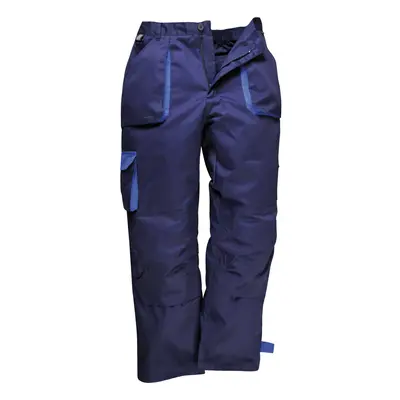 (2XL, Navy) Portwest Mens Contrast Workwear Trousers (TX11) / Pants