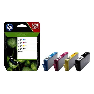 HP - 4-pack - black, yellow, cyan, magenta - original - ink cartridge - for Deskjet 35XX, Photos