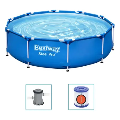 Bestway Swimming Pool Outdoor Above Ground Pool Garden Paddling Pool Steel Pro