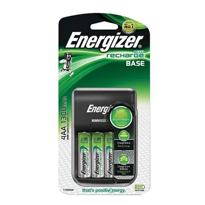 Energizer ENGRCCOMPACT Charger + AA Rechargable Batteries