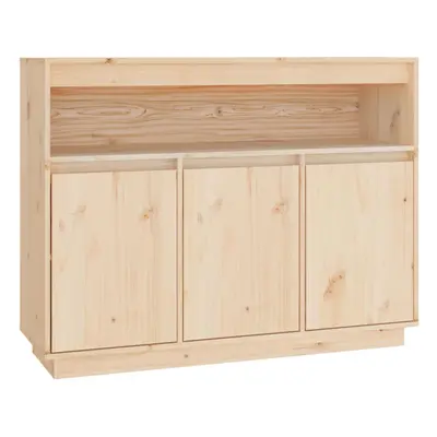 (natural) vidaXL Solid Wood Pine Sideboard Indoor Cupboard Home Organiser Multi Colours