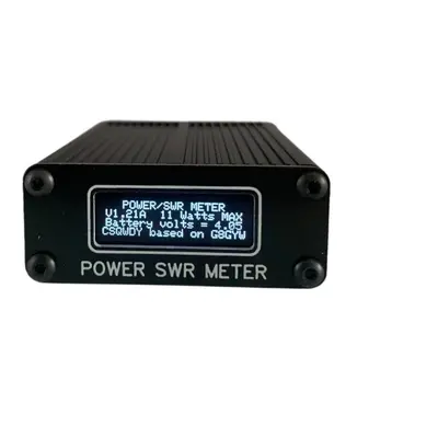 1.6MHz-30MHz 0.1W-11W QRP SWR Mini Desktop Shortwave Power Standing Wave Meter Built-in 400mAh L