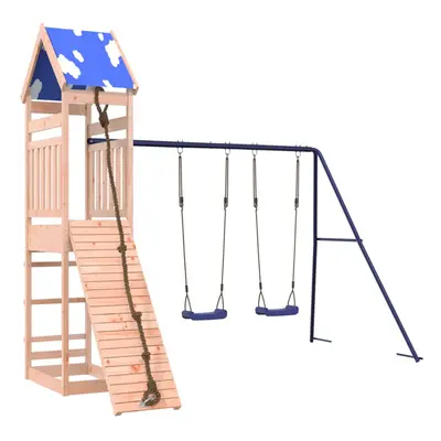 (solid douglas wood) vidaXL Outdoor Playset Garden Playhouse Playground Equipment Solid Wood Pin