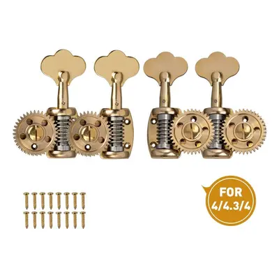 Professional Deluxe German Style 3/4 4/4 Double Bass Tuners Single Machine Head Brass & Steel