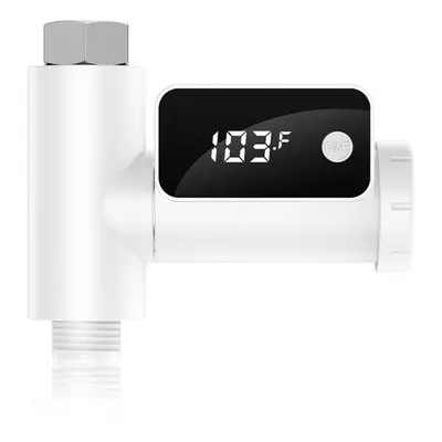 LED Display Home Water Shower Thermometer Flow Self-Generating Electricity Faucet Temperture Met