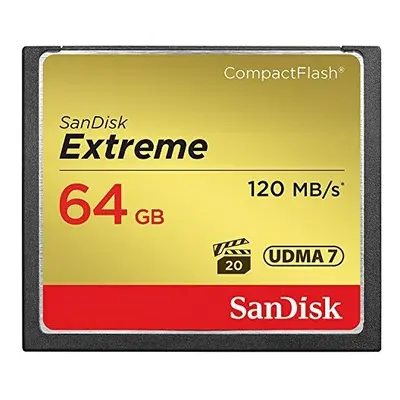 SanDisk Extreme GB UDMA7 CompactFlash Card - Black/Gold