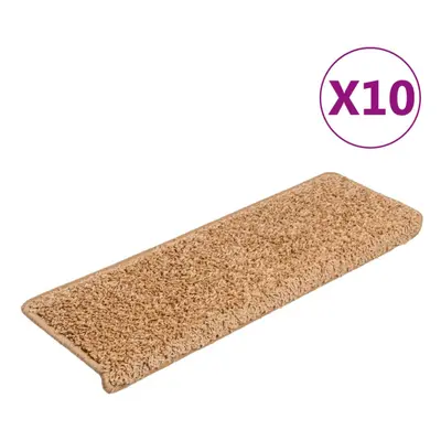 (beige, 10) vidaXL Carpet Stair Treads Decorative Stair Step Protector Rug Stair Mats