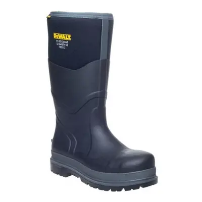 (12 UK, Black/Charcoal) Dewalt Mens Hobart Heavy Duty Safety Wellington Boots