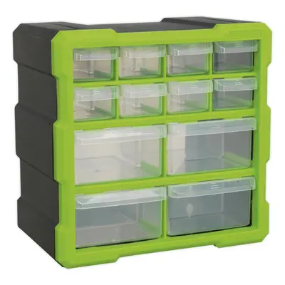 260 x x 265mm Drawer Parts Cabinet - GREEN - Wall Mounted / Standing Box