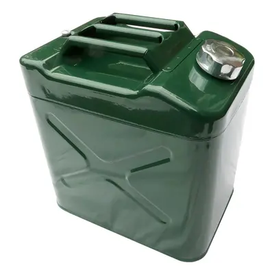 WINCHMAX Jerry Can 25ltr Green Steel. Fuel, Petrol, Diesel, Water.