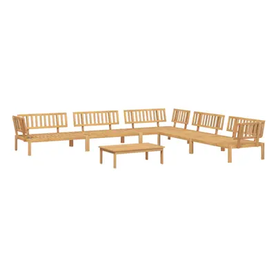 vidaXL Garden Pallet Sofa Set Piece Outdoor Pallet Sofa Solid Wood Acacia