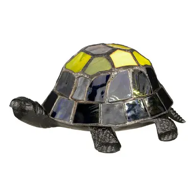 Table Lamp Turtle Tortoise Battery Tiffany Shell Integrated LED Vintage Bronze