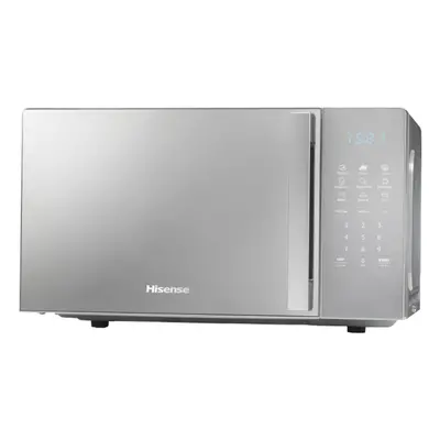 Hisense H20MOMSS4HGUK 26cm High, Freestanding Combination Microwave Oven - Mirror Silver