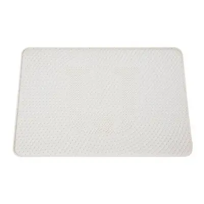 (White) Pet Mat Cat Sand Mat Soft Silica Gel Mat Cat Pad Cat Toilet Control Panel Pet Supplies