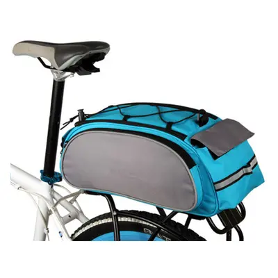 (Blue) Bike Luggage Bag Multi-purpose Durable Shoulder Cycling Pannier Handbag