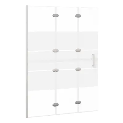 vidaXL Folding Shower Enclosure ESG White Shower Screen Cubicle Bath Cabin