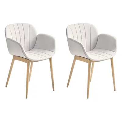 Set of Dining Chairs ALICE Light Grey