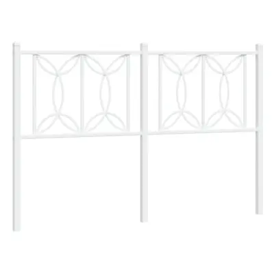 (white, cm) vidaXL Metal Headboard Bedroom Home Decor Bed Header Bed Headboard White cm