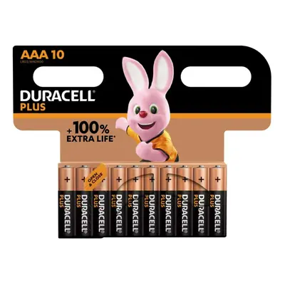 Duracell Plus MN2400+ AAA Alkaline Batteries Per Card- Box of