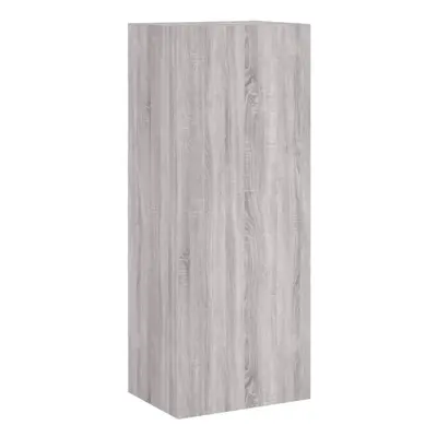 vidaXL TV Wall Cabinet Wall-mounted TV Cabinet Grey Sonoma Engineered Wood