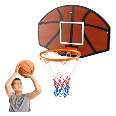 Basketball Hoop Wall Mounted Basketball Set w/ Shatter-proof Backboard