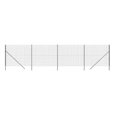 (anthracite, 2.2 x m) vidaXL Wire Mesh Fence Garden Wire Fencing Mesh Outdoor Fence Galvanised S