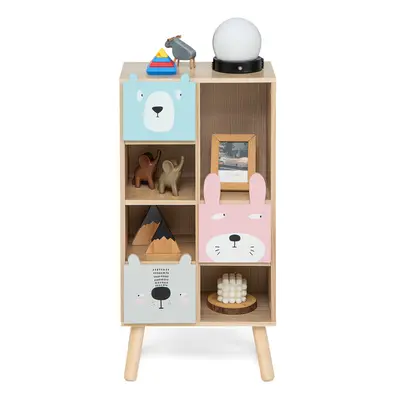 Kids Bookcase Children Toy Storage Organizer Cabinet Display Bookshelf