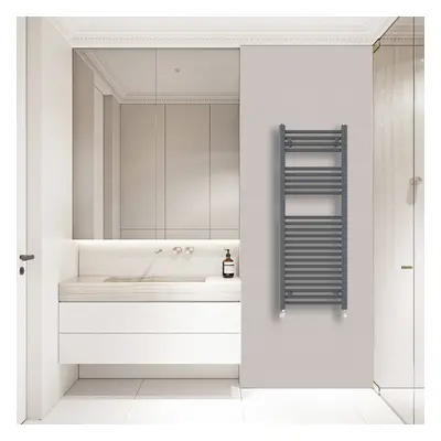 (1200x450mm) Warmehaus Straight Heated Towel Rail Central Heating for Bathroom Kitchen Radiator 