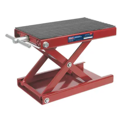 450kg Motorcycle Scissor Stand - Non-Slip Platform Cover - 365mm Max Height