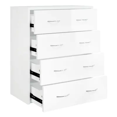 (High gloss white) vidaXL Sideboard with Drawers Storage Organiser Cupboard Console Cabinet