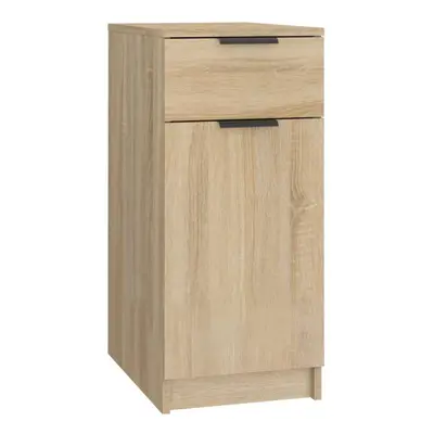 (sonoma oak) vidaXL Desk Cabinet Desk Cupboard Home Office Storage Cabinet Engineered Wood