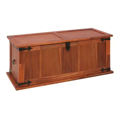 vidaXL Solid Acacia Wood Storage Chest 90x45x40cm Cabinet Trunk Organiser Box