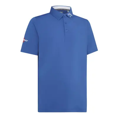 (S, Galaxy Blue) Callaway Golf Mens Chev Odyssey Moisture Wicking Recycled Polo Shirt