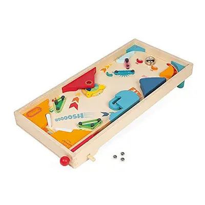 - Retro Wooden Pinball - Children's Board Game - Game Of Skill - Teaches Strategy and Concentrat