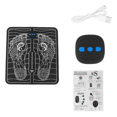 (A) Electric Foot Massager Pad Blood Circulation Muscle Stimulator Mat