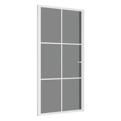 (White and dark transparent, 102.5 x 201.5 cm (W x H)) vidaXL Interior Door ESG Glass and Alumin