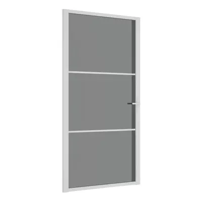 (White and dark transparent, 102.5 x 201.5 cm (W x H)) vidaXL Interior Door ESG Glass and Alumin