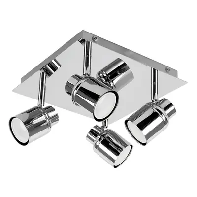 Benton Spotlight Way Silver Bathroom Ceiling Bar Spotlight