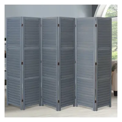 (Grey, Panels) Folding Room Divider Privacy Screen Wall Partition