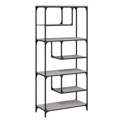 (grey sonoma) vidaXL Bookcase Bookshelf Storage Cabinet Display Organiser Engineered Wood